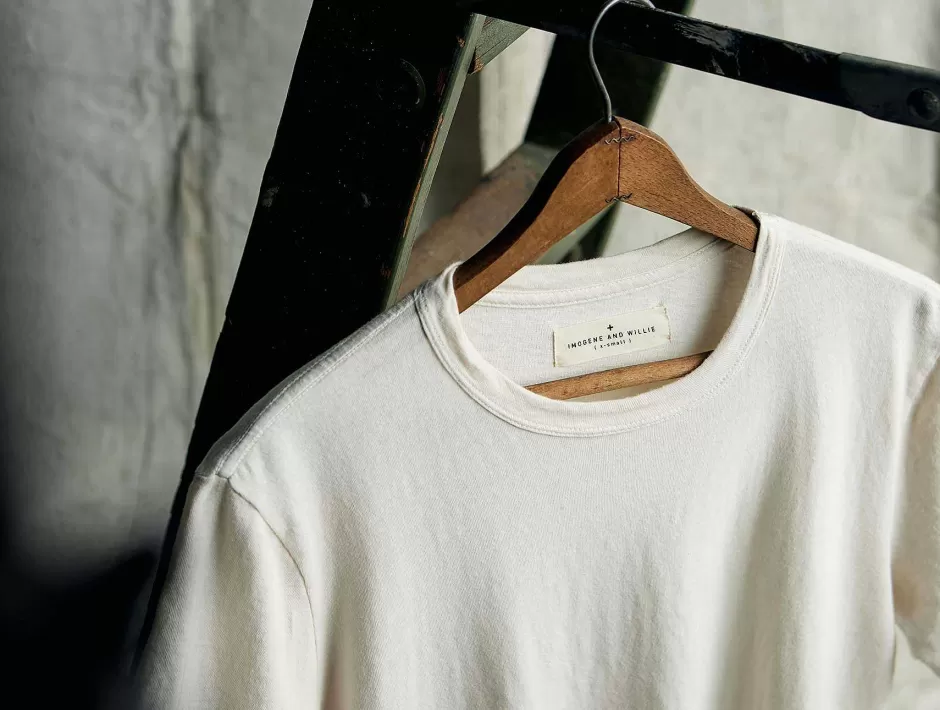 Classic Knit Vintage White Crew*imogene+willie Sale