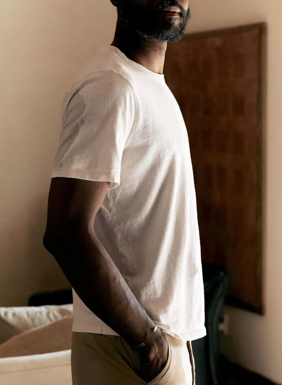 Classic Knit Vintage White Crew*imogene+willie Sale