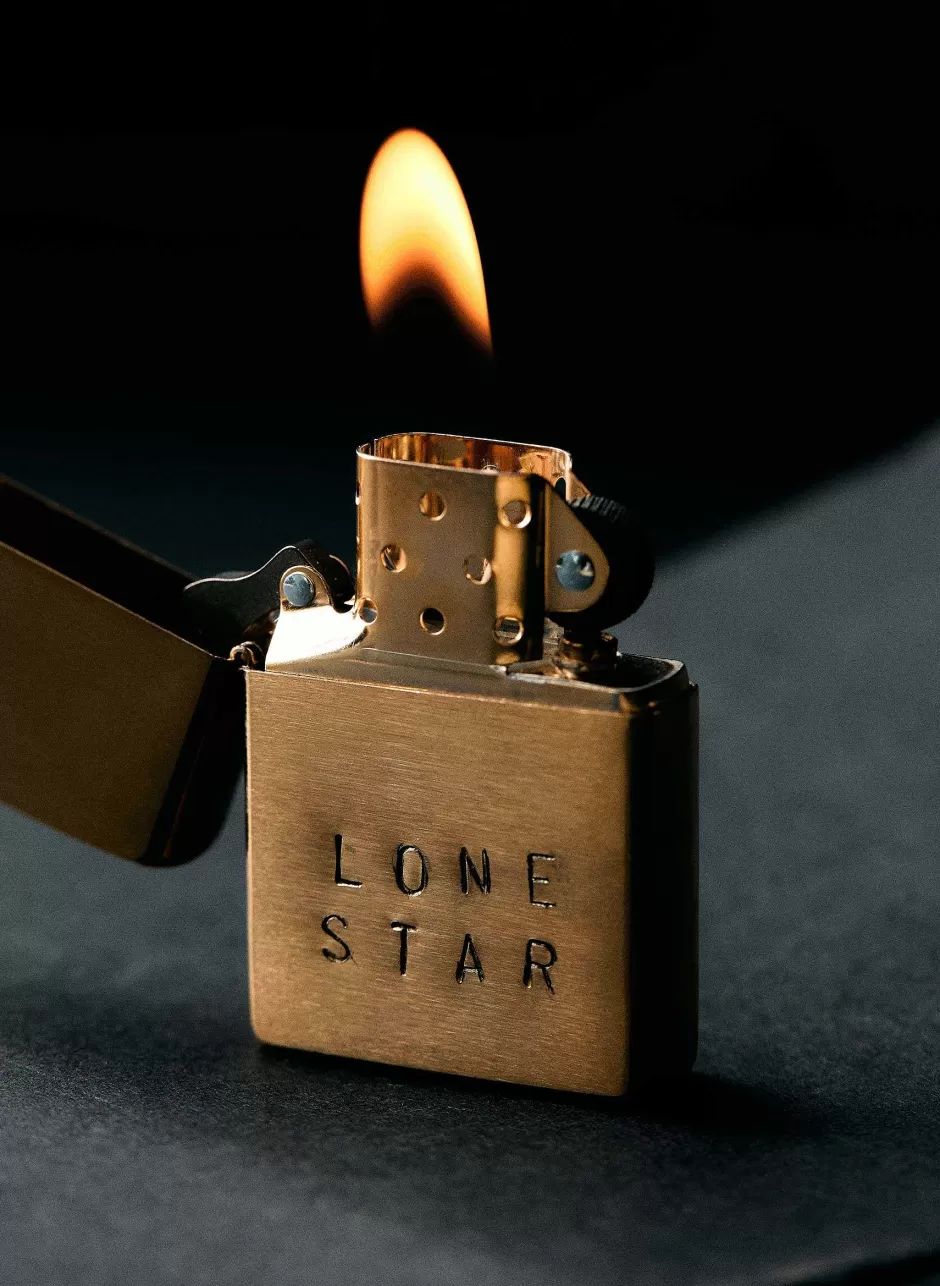 Hand Stamped "Lonestar" Zippo*imogene+willie Online