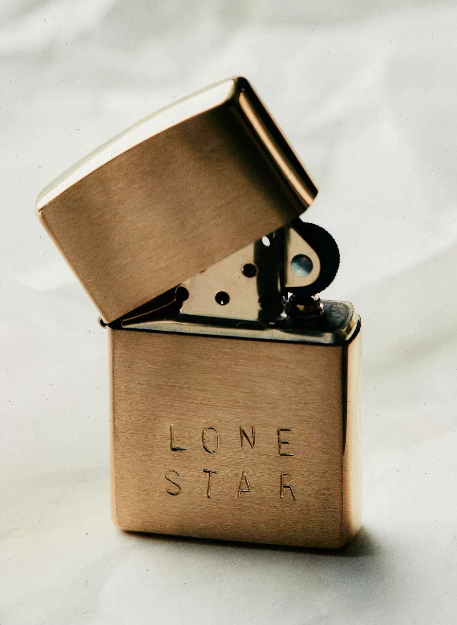 Hand Stamped "Lonestar" Zippo*imogene+willie Online