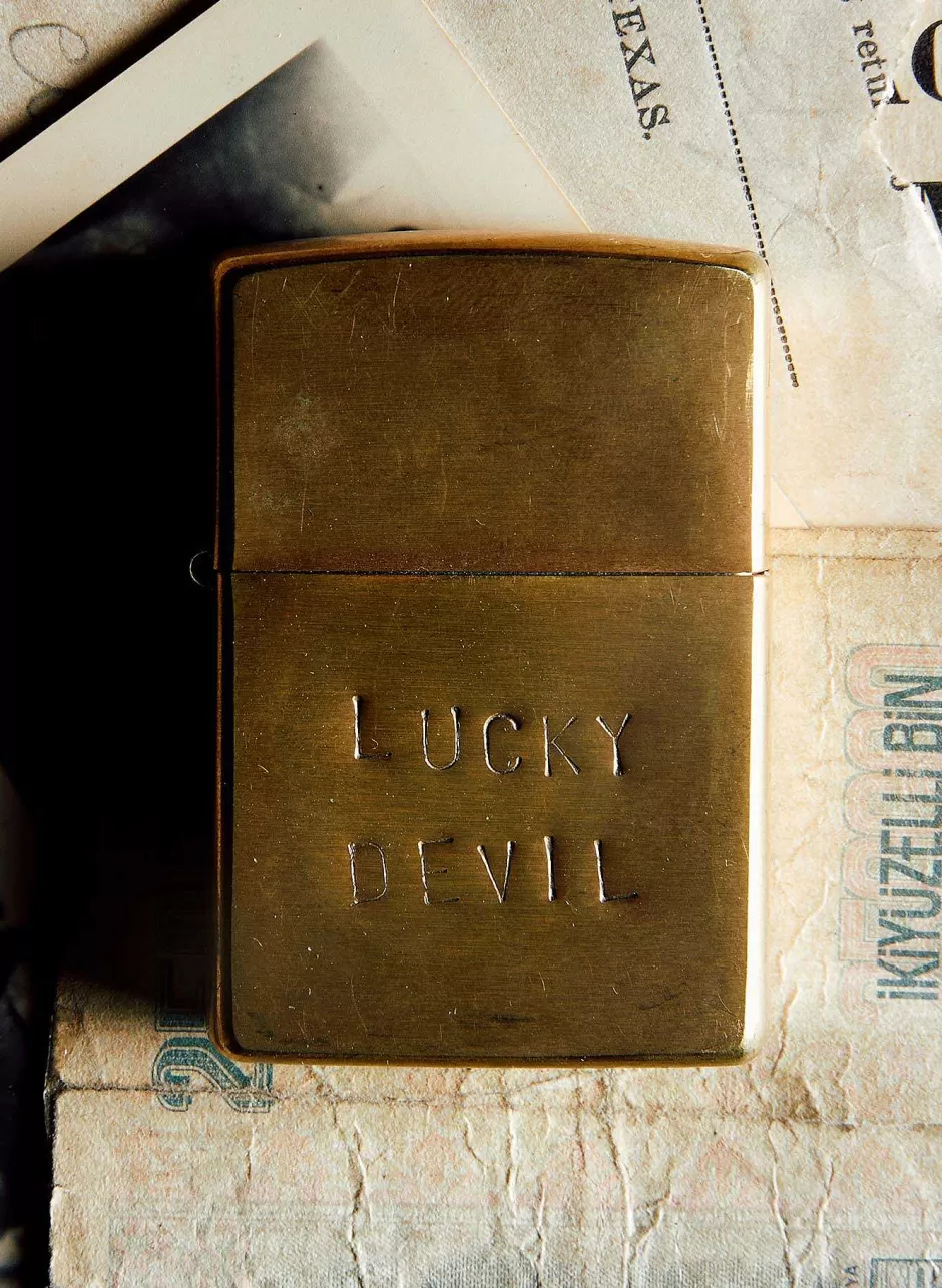 Hand Stamped "Lucky Devil" Zippo*imogene+willie Cheap