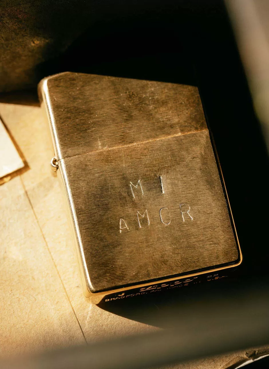 Hand Stamped "Mi Amor" Zippo*imogene+willie Hot