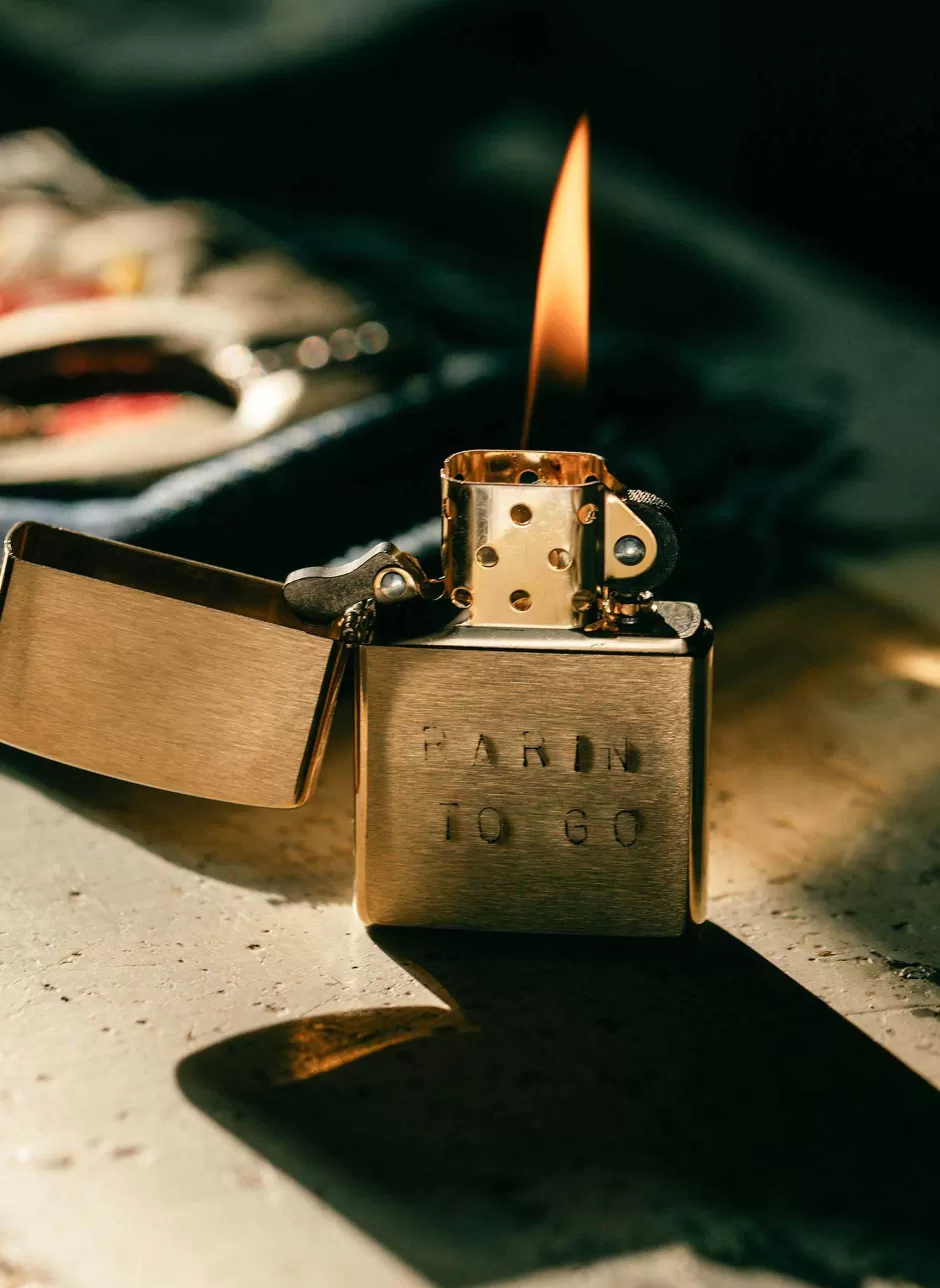 Hand Stamped "Rarin' To Go" Zippo*imogene+willie Shop