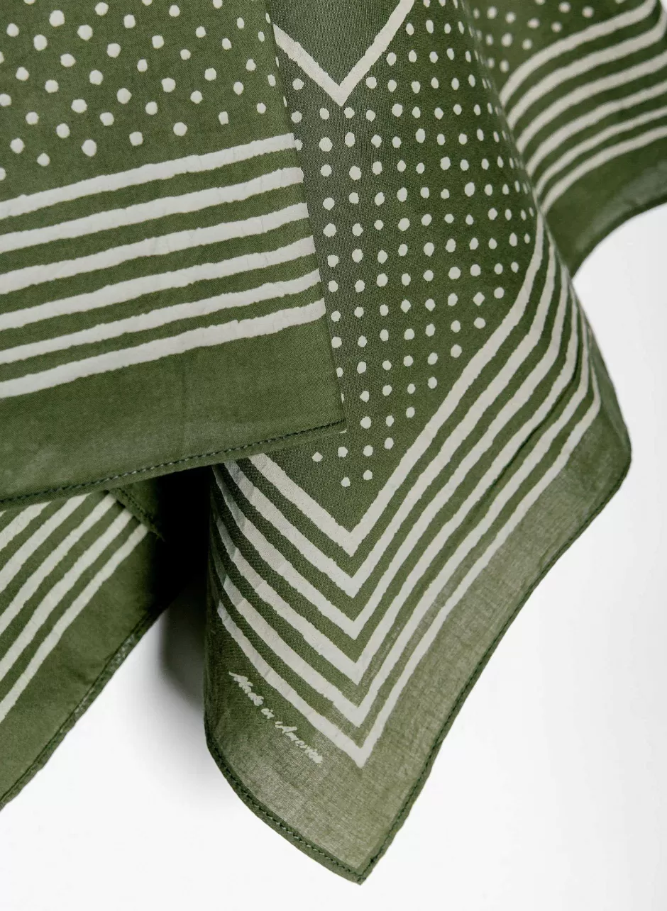 I+W Vintage Olive Bandana V2*imogene+willie Cheap