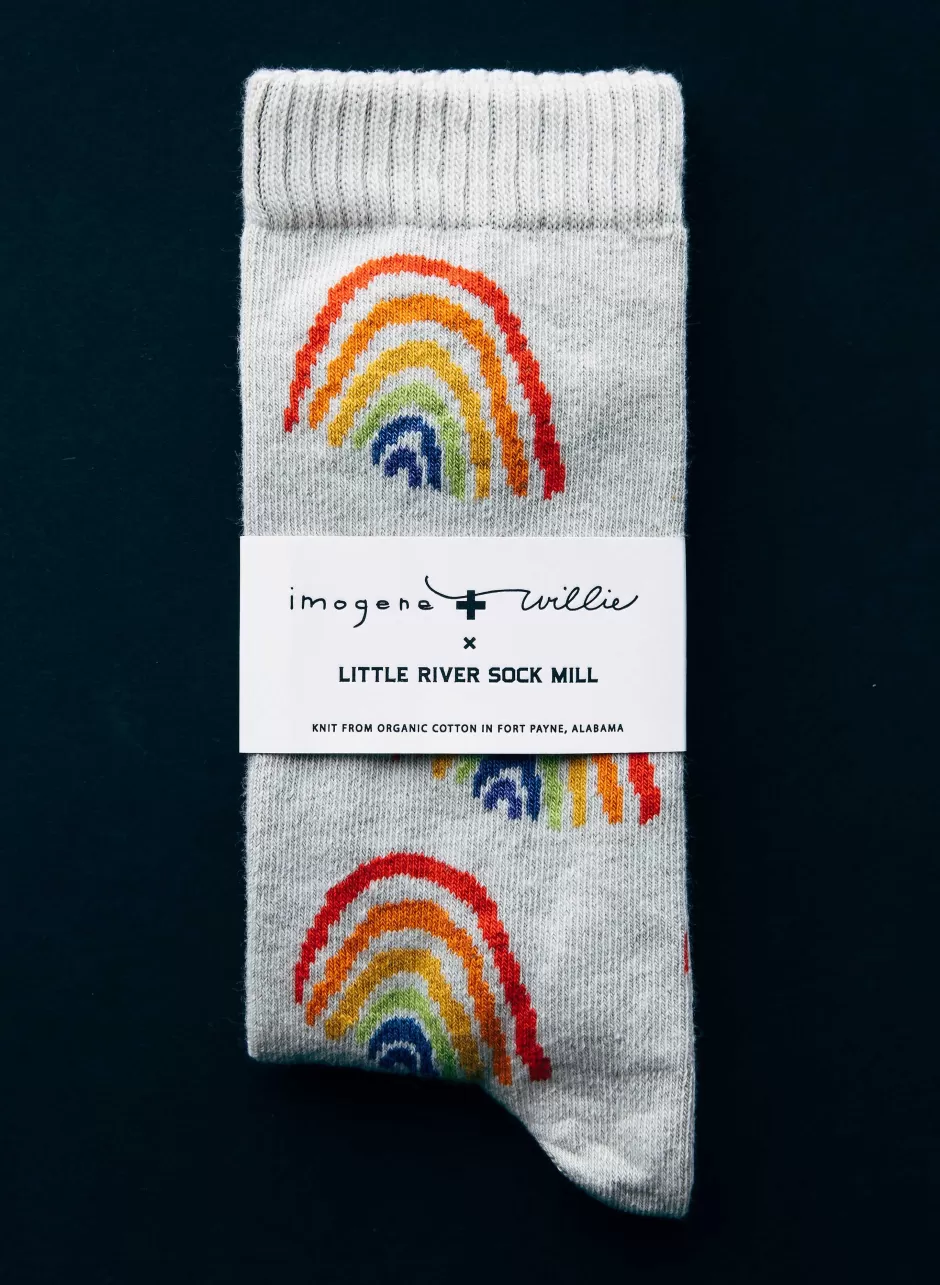 Rainbow Sock In Natural*imogene+willie Hot