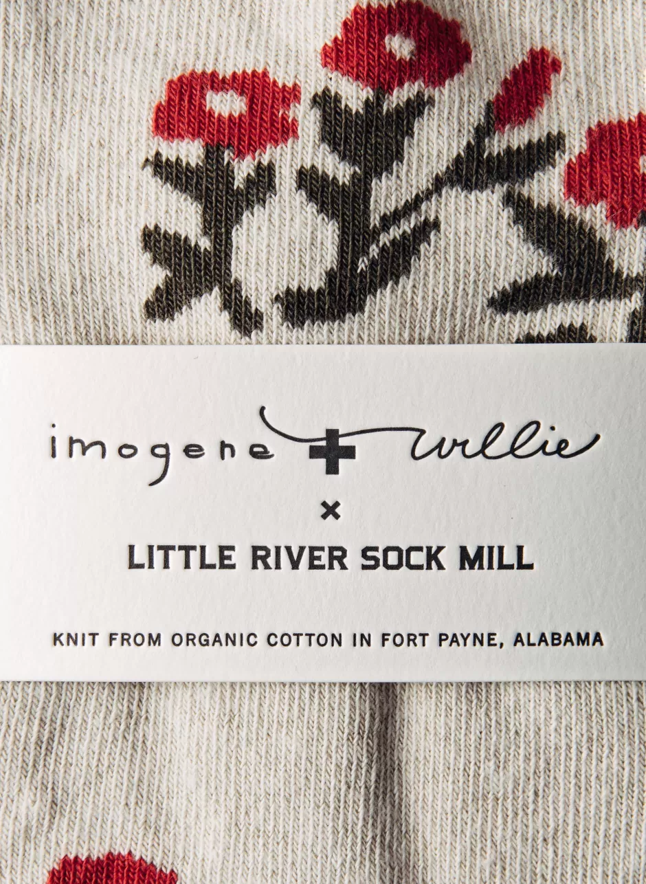 Rosebud Sock In Natural*imogene+willie Outlet