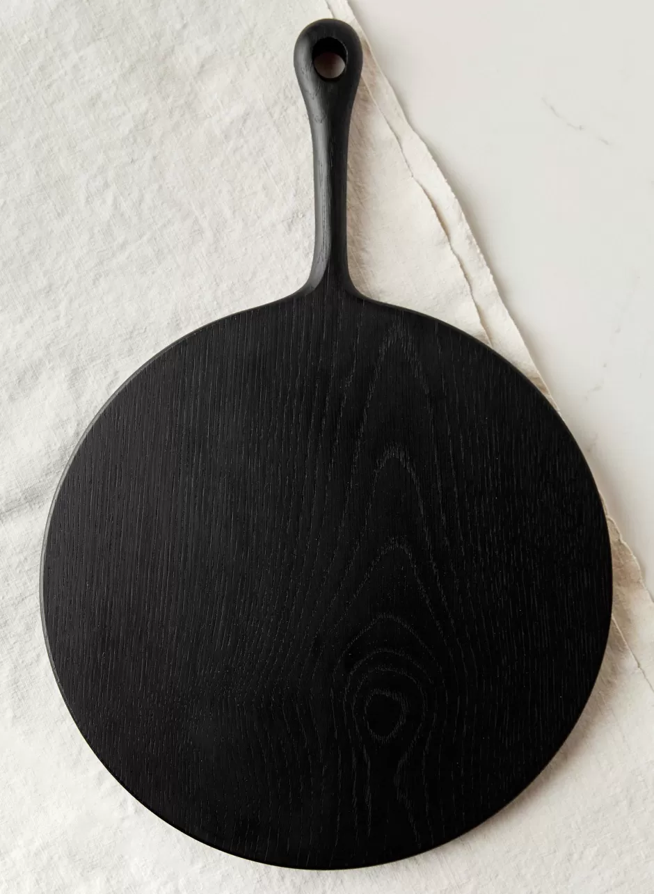 Round Solid Black Oak Serving Board*imogene+willie Discount