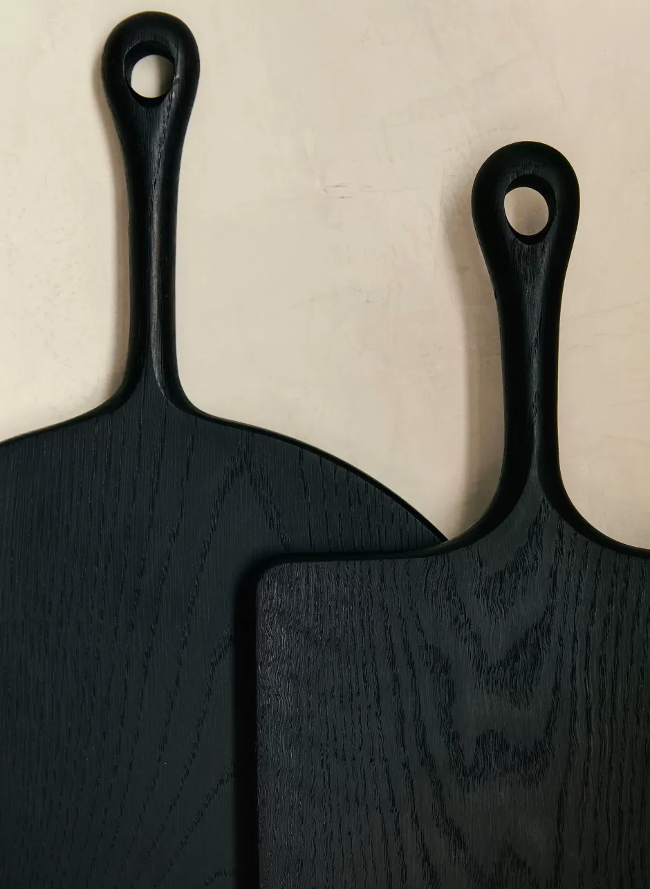 Round Solid Black Oak Serving Board*imogene+willie Discount