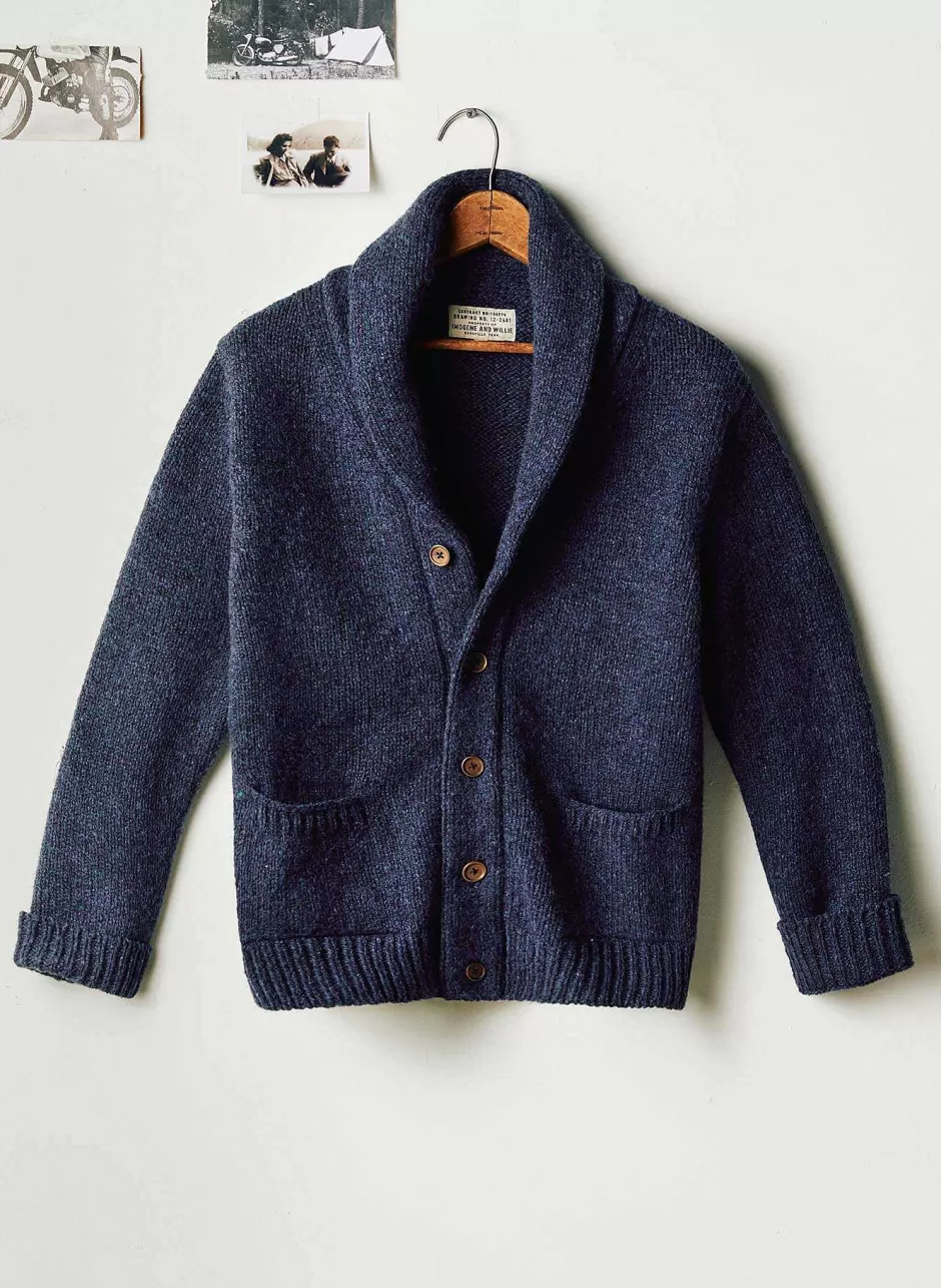 The Beckett Cardigan In Nightshade*imogene+willie Clearance