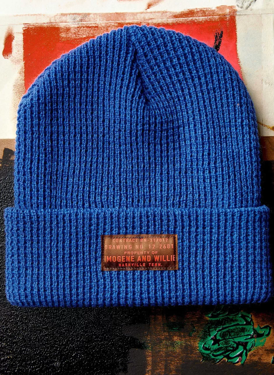The I+W Klein Blue Waffle Cap*imogene+willie Cheap