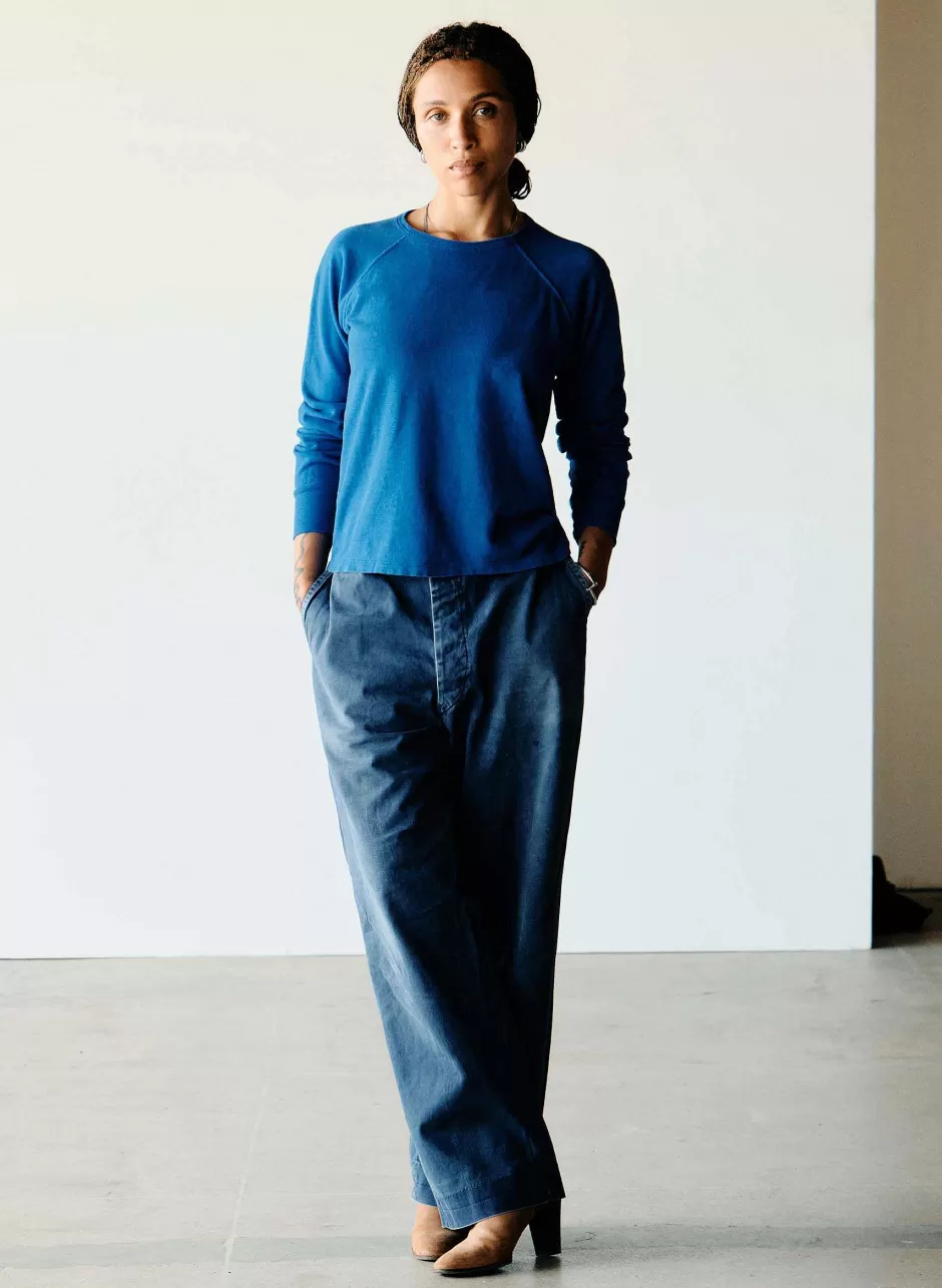 The Long Sleeve Raglan In Klein Blue*imogene+willie Cheap