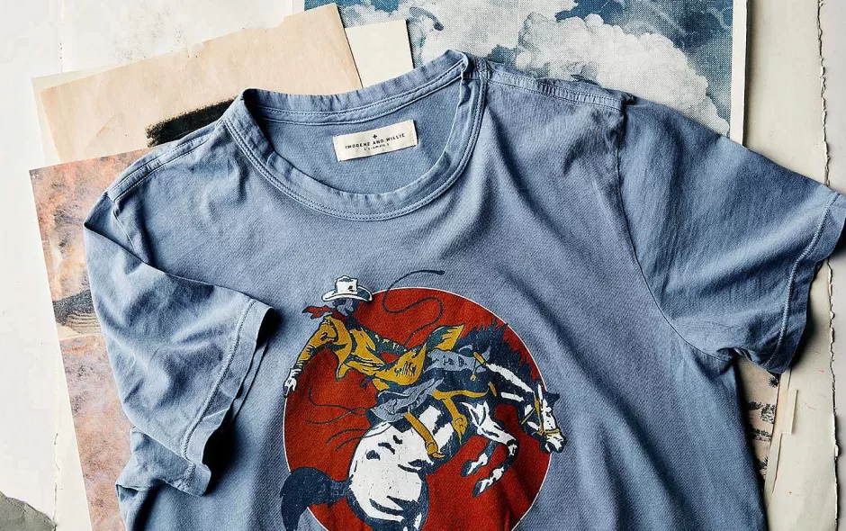 The "Next Time" Tee In Blue*imogene+willie Best