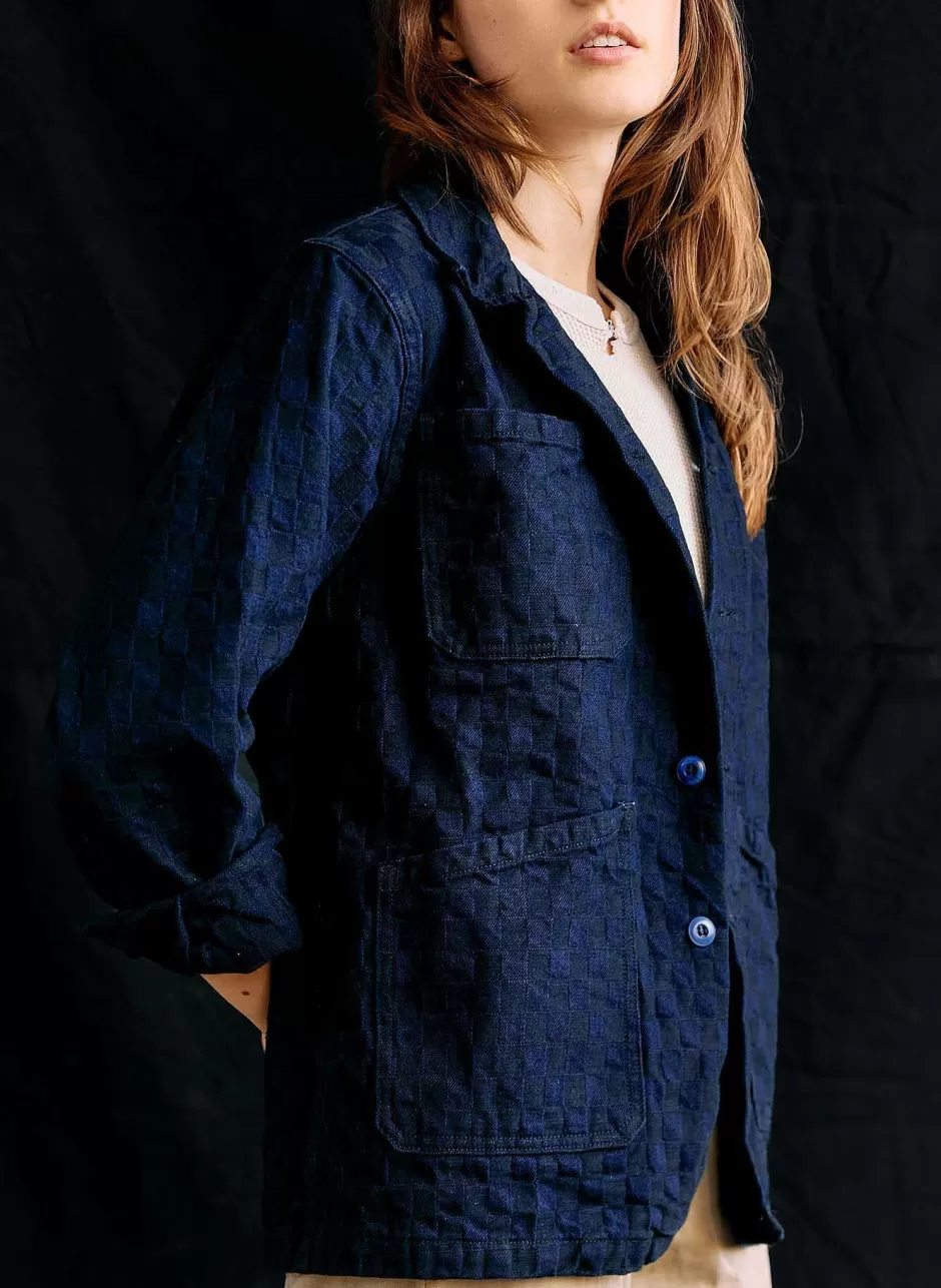 The Painters Coat In Indigo Check*imogene+willie Outlet