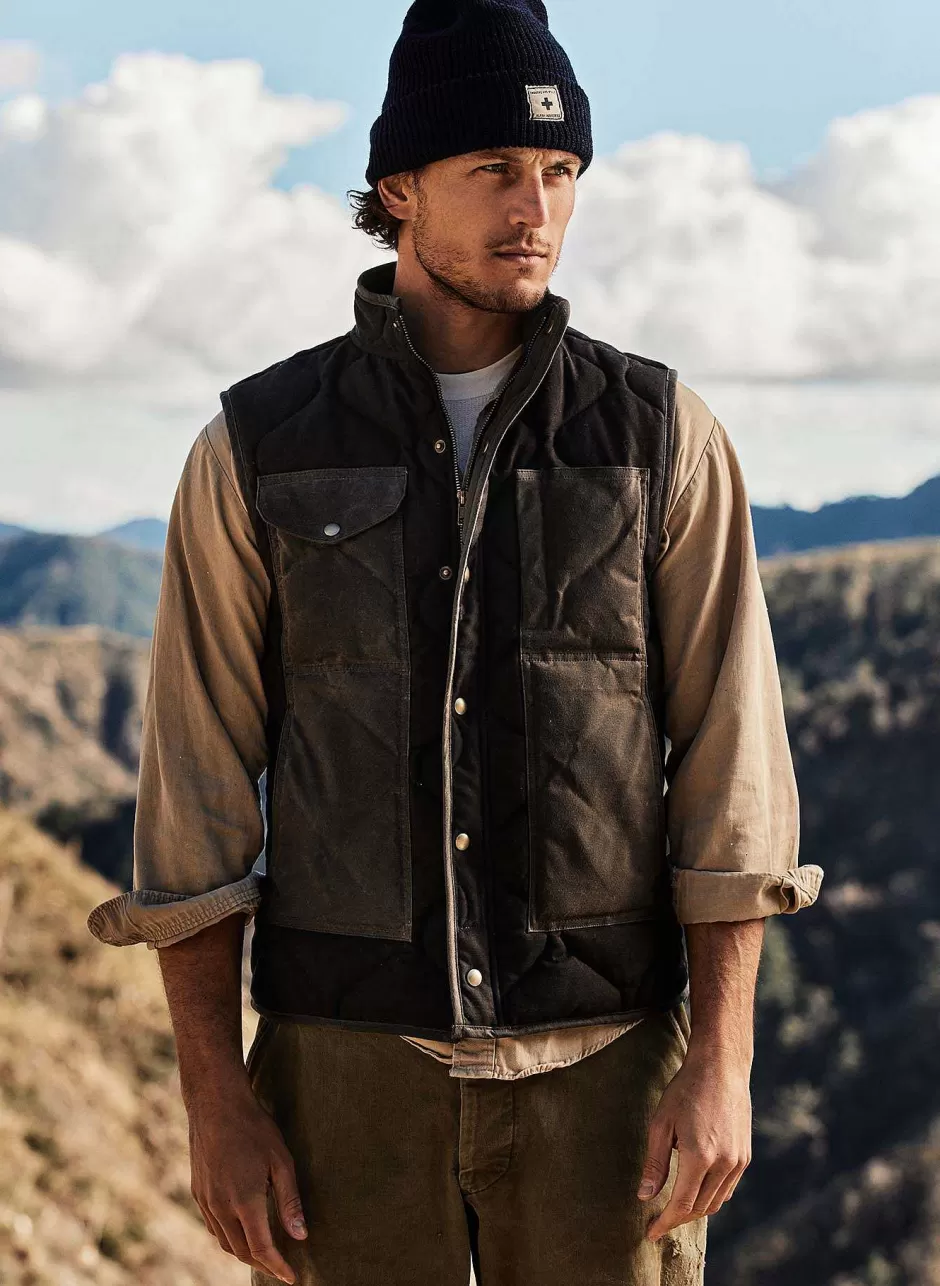 The Quilted Flight Vest In Black*imogene+willie Online
