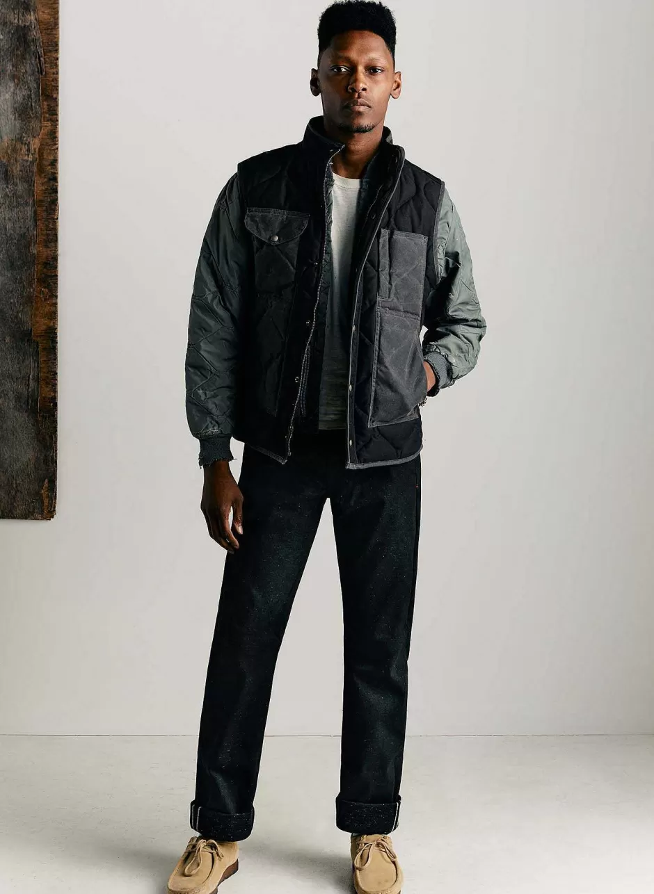 The Quilted Flight Vest In Black*imogene+willie Online