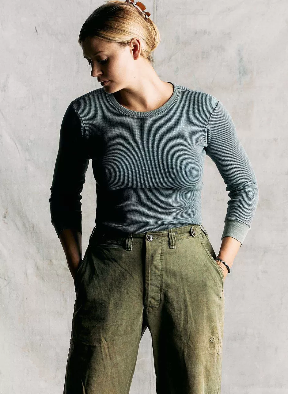 The Sunfaded Indigo Waffle Thermal*imogene+willie Cheap