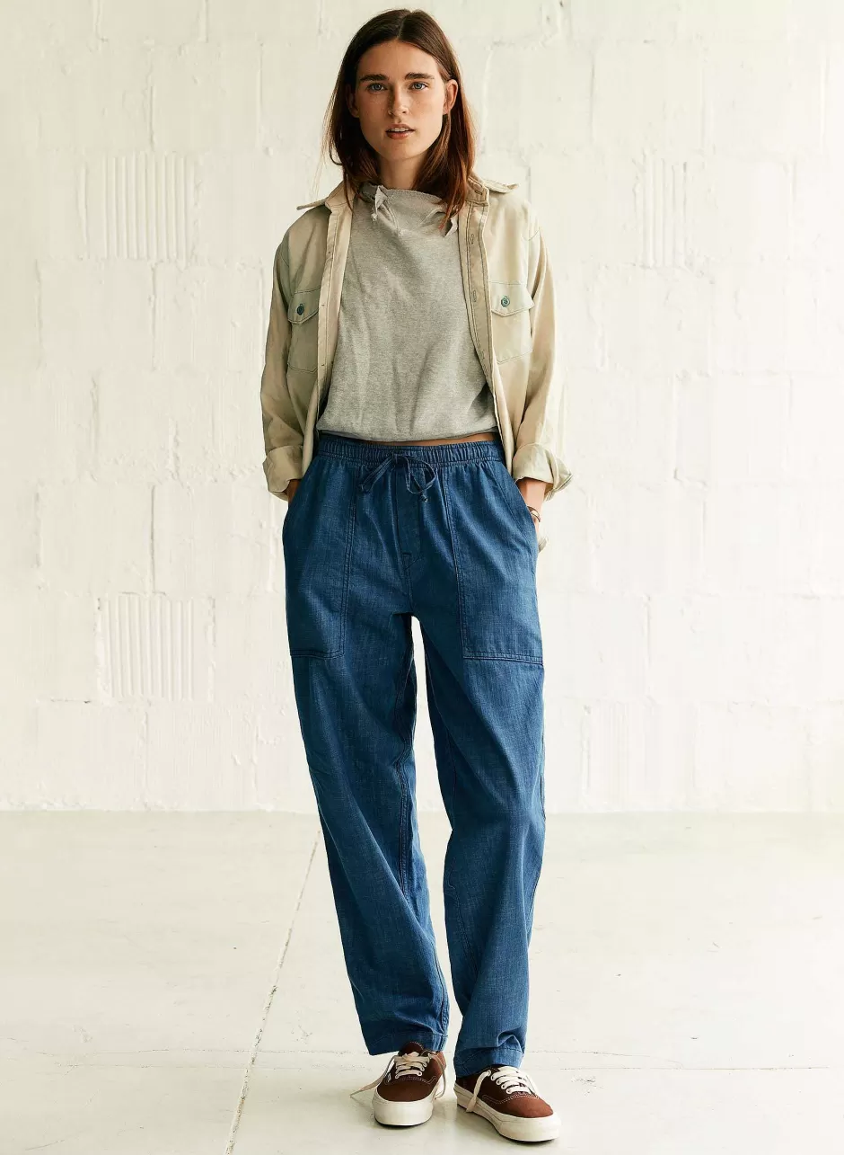 The Ventura Chore Pant In Washed Indigo*imogene+willie Best