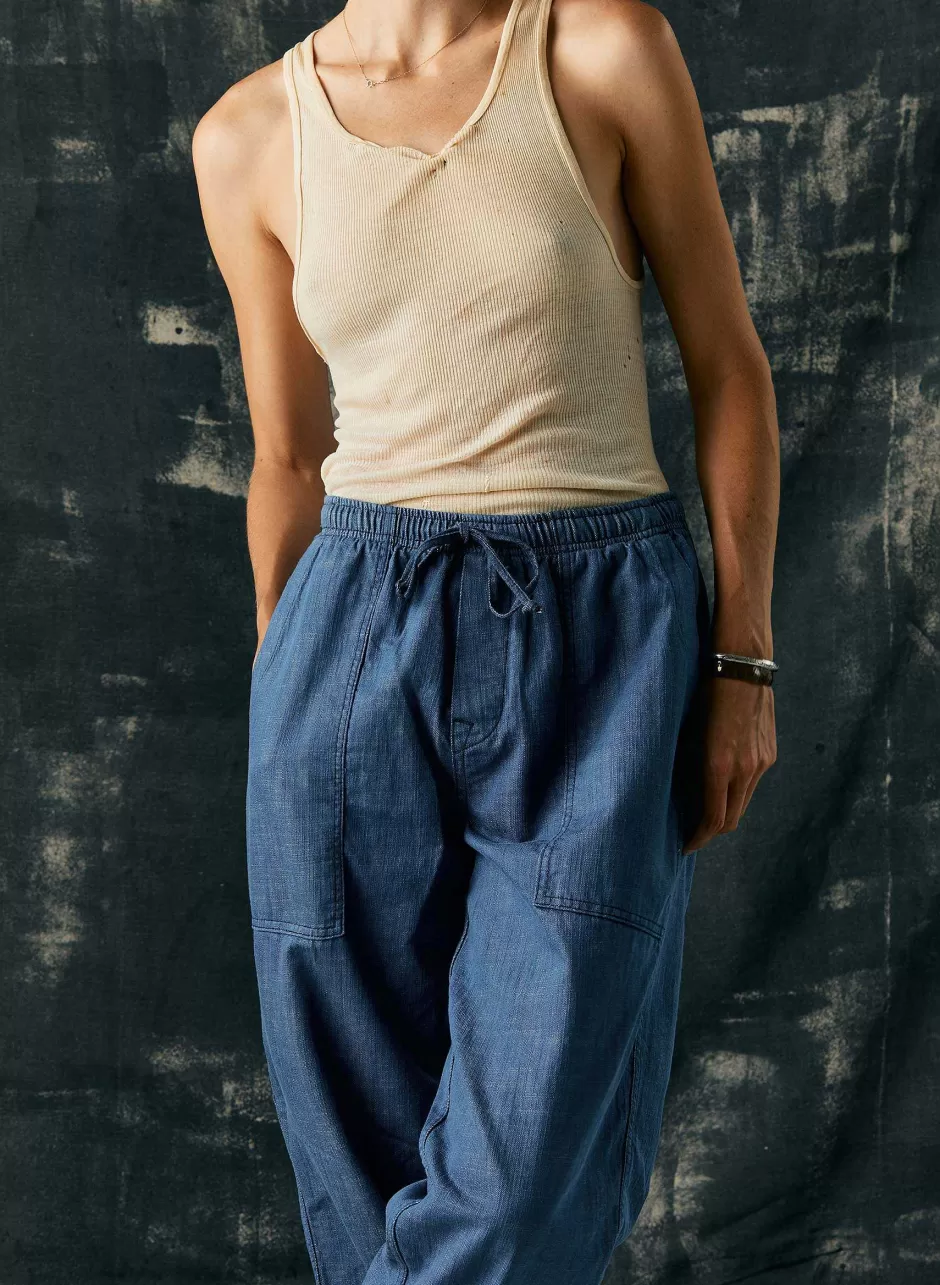 The Ventura Chore Pant In Washed Indigo*imogene+willie Best