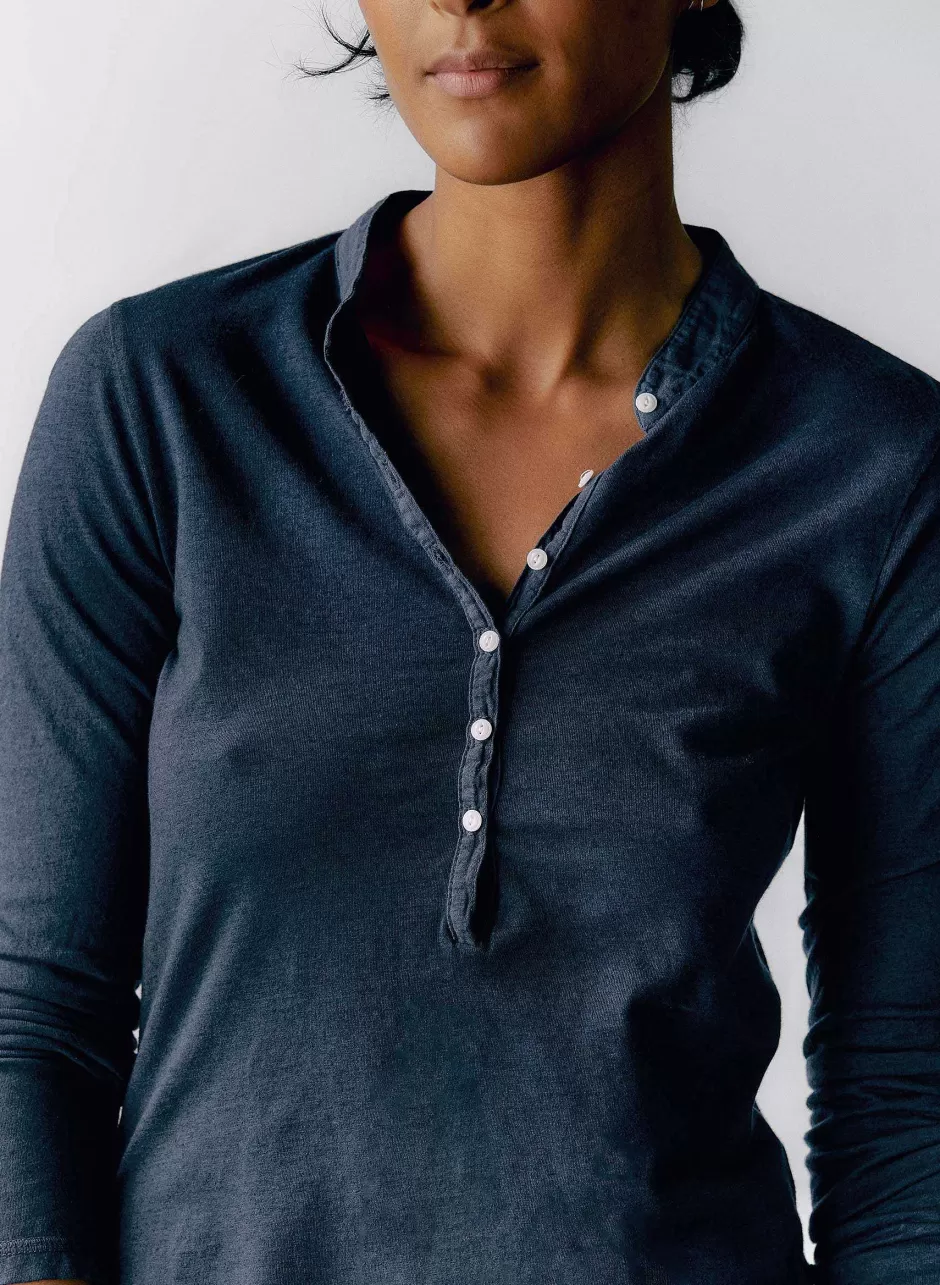 The Vintage Henley In Navy*imogene+willie Sale