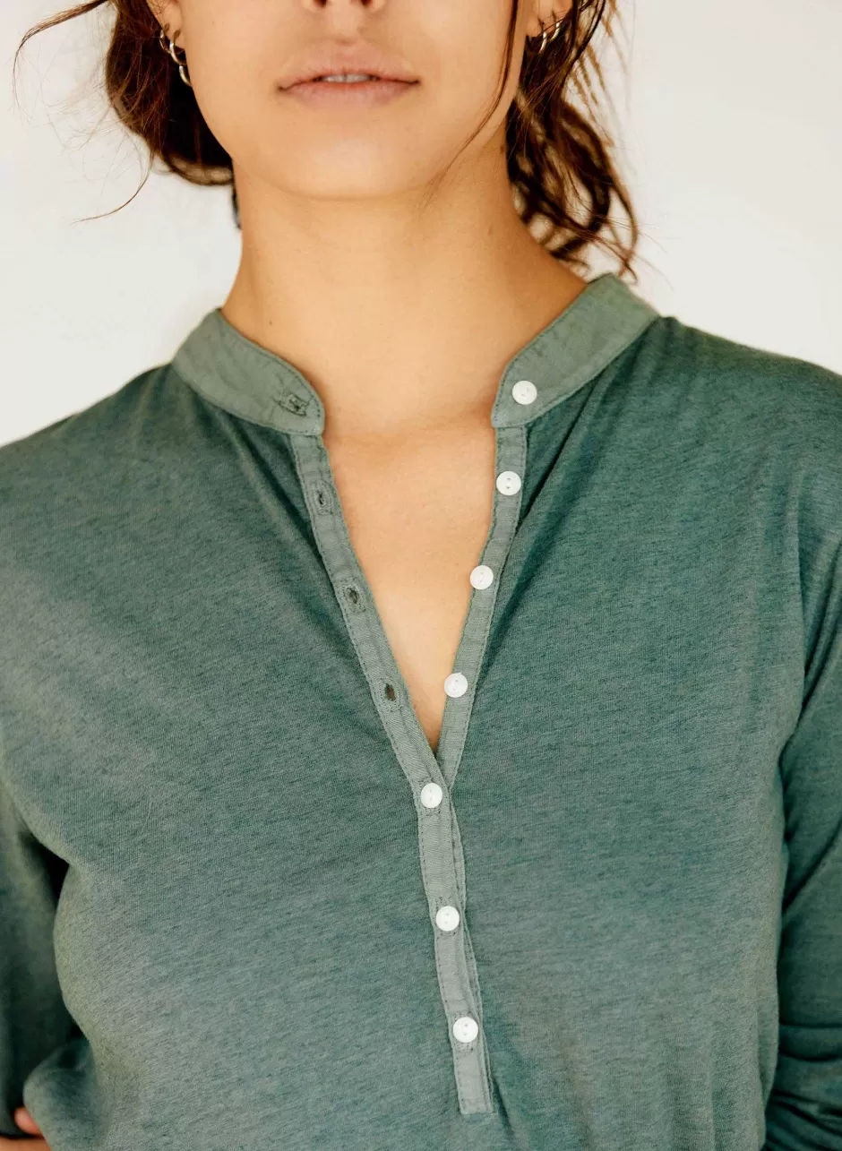 The Vintage Henley In Sage*imogene+willie Discount