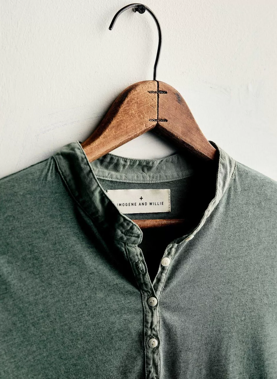 The Vintage Henley In Sage*imogene+willie Discount