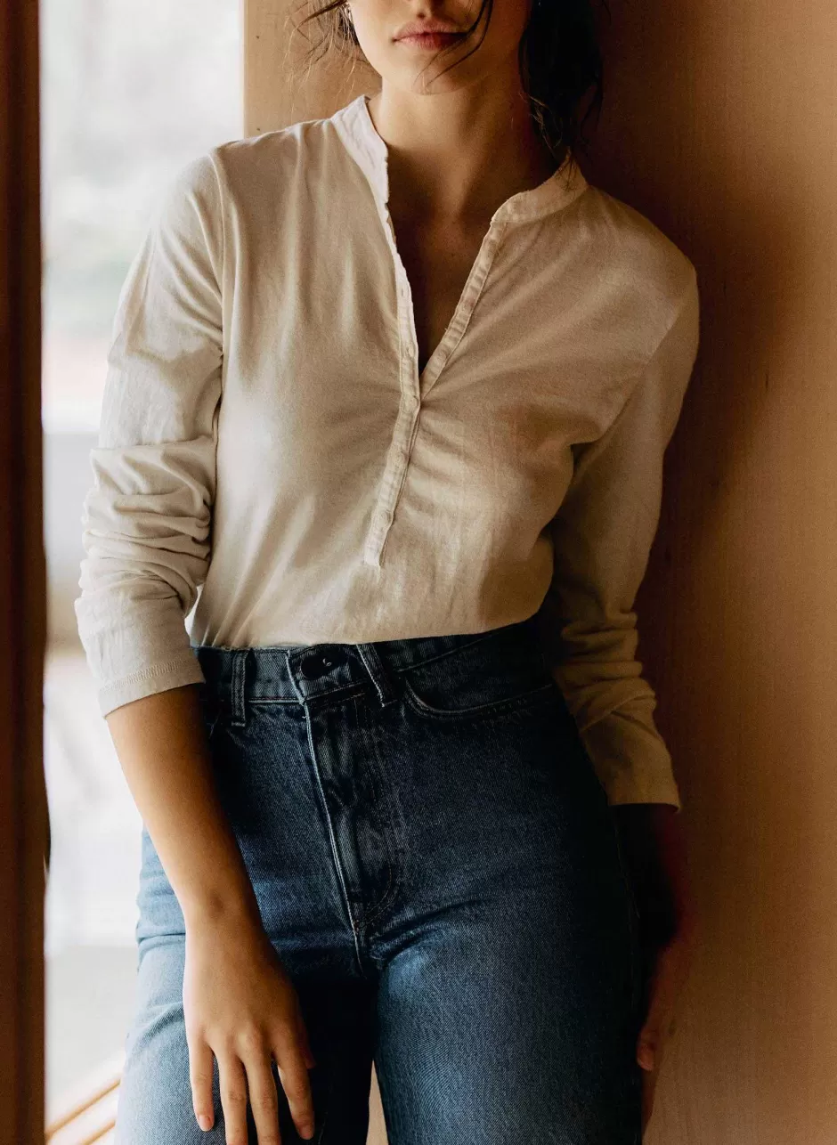 The Vintage Henley In White*imogene+willie Shop