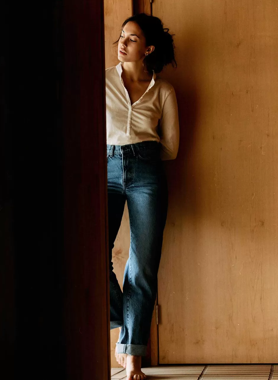 The Vintage Henley In White*imogene+willie Shop