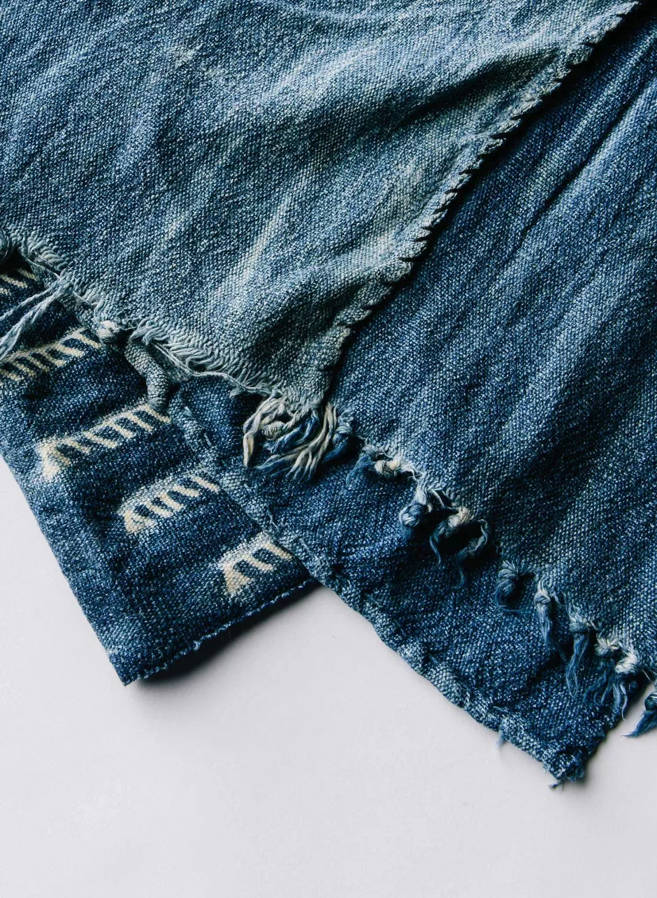 Vintage African Patterned Indigo Scarf*imogene+willie Cheap