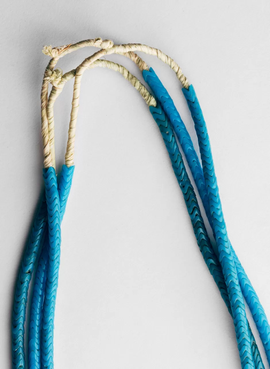 Vintage African Snake Bead Necklace In Turquoise*imogene+willie Online