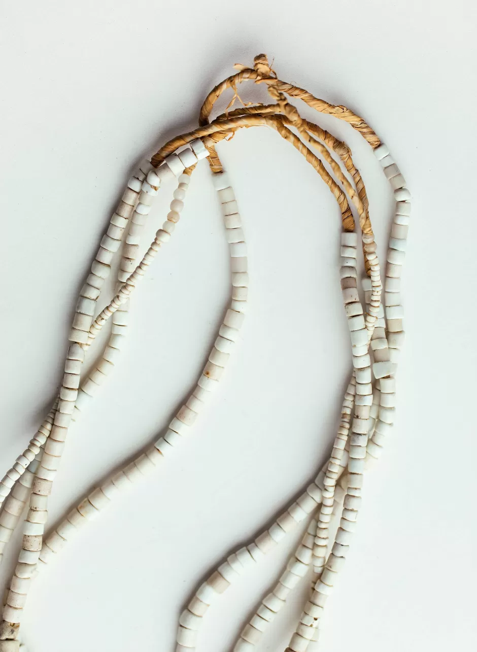Vintage White Goomba Trade Bead Necklace*imogene+willie Flash Sale