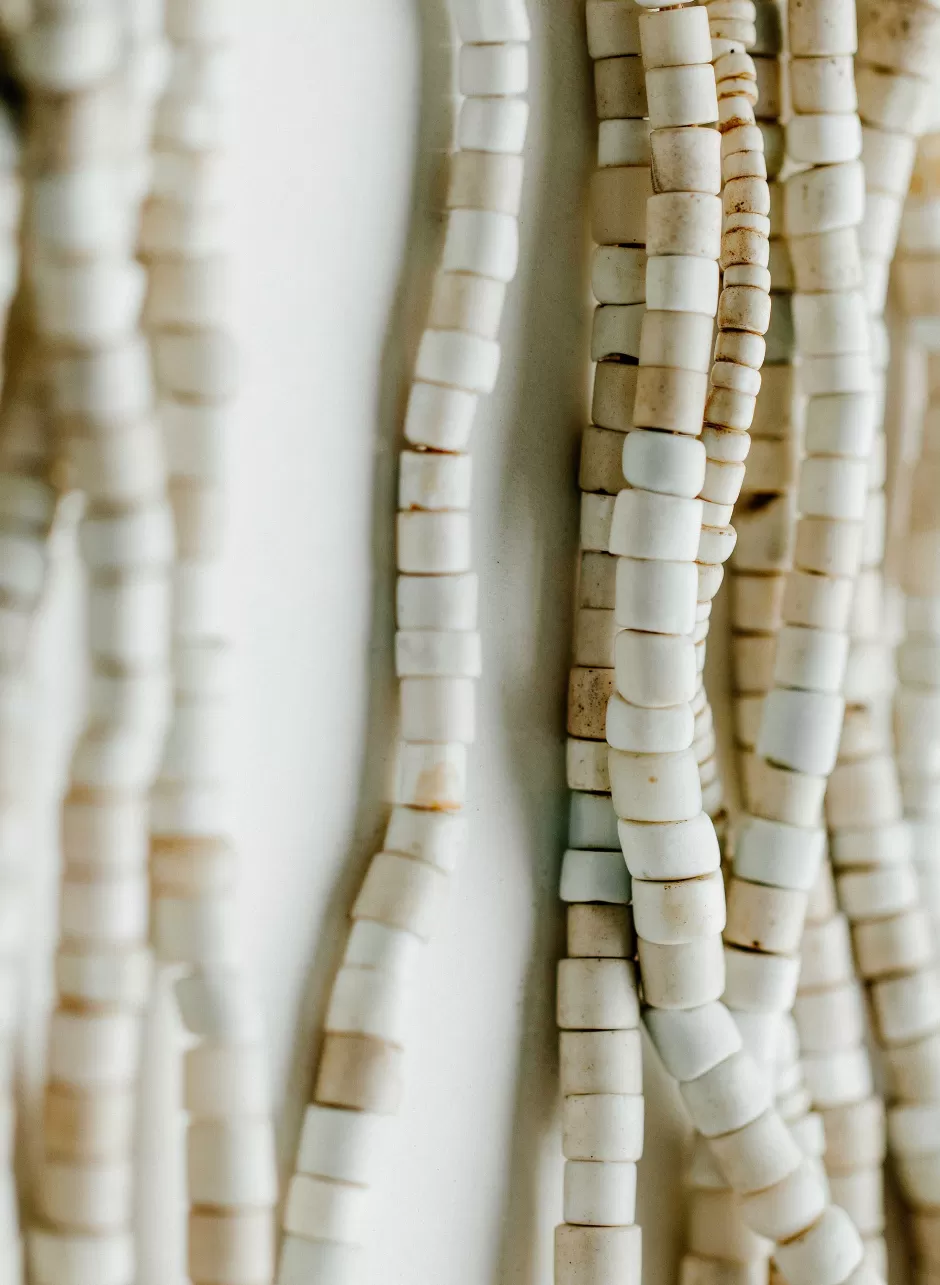 Vintage White Goomba Trade Bead Necklace*imogene+willie Flash Sale